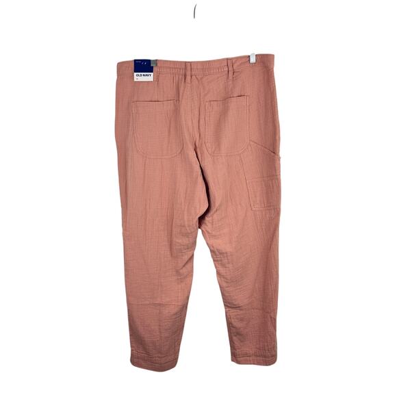 NWT Old Navy Slouchy Cropped Cotton Pants - Picture 5 of 6